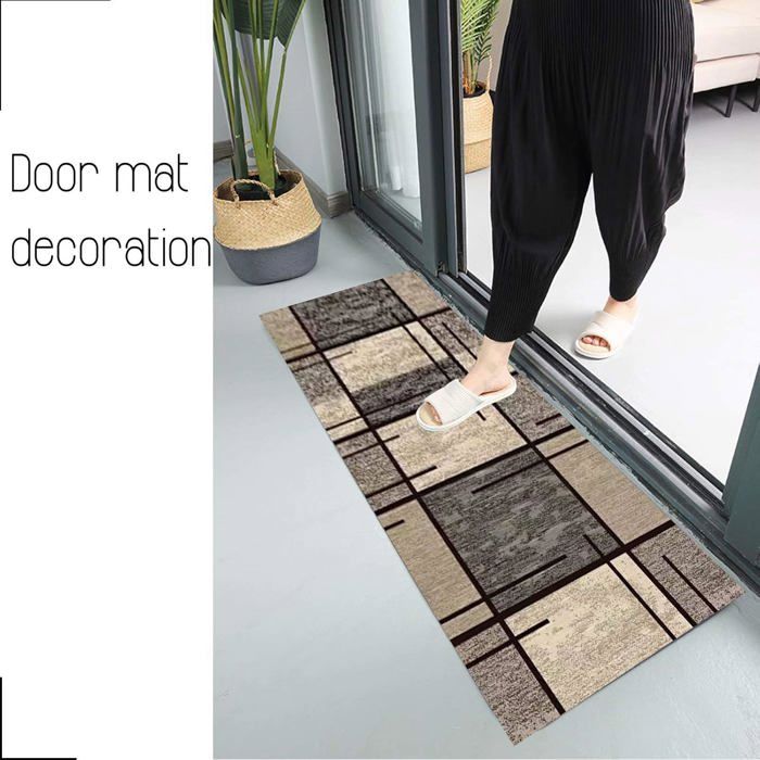 Tapis De Passage 90x300cm KMVIZI Tapis Cuisine Devant Evier, Tapis Couloir Lavable Et Antidérapant, Tapis Tressé, Tapis De Passage Facile à Nettoyer Pour Manger, Buanderie, Noir, 50 X 120 Cm | Votre