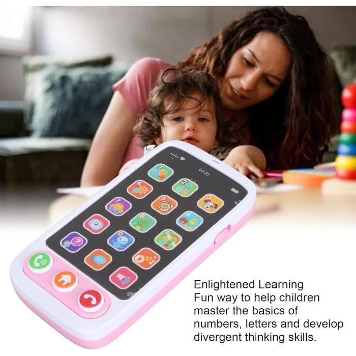 Jouet de Téléphone Portable Multifonctionnel pour Enfants avec des Sons