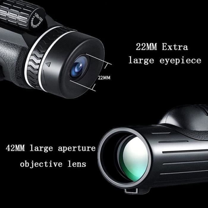 Starscope Monocular Ultra Puissant Vision Nocturne Monoculaire 120X100 Telescope Puissant HD Longue Vue Portable Support de T A375 Cdiscount Appareil Photo