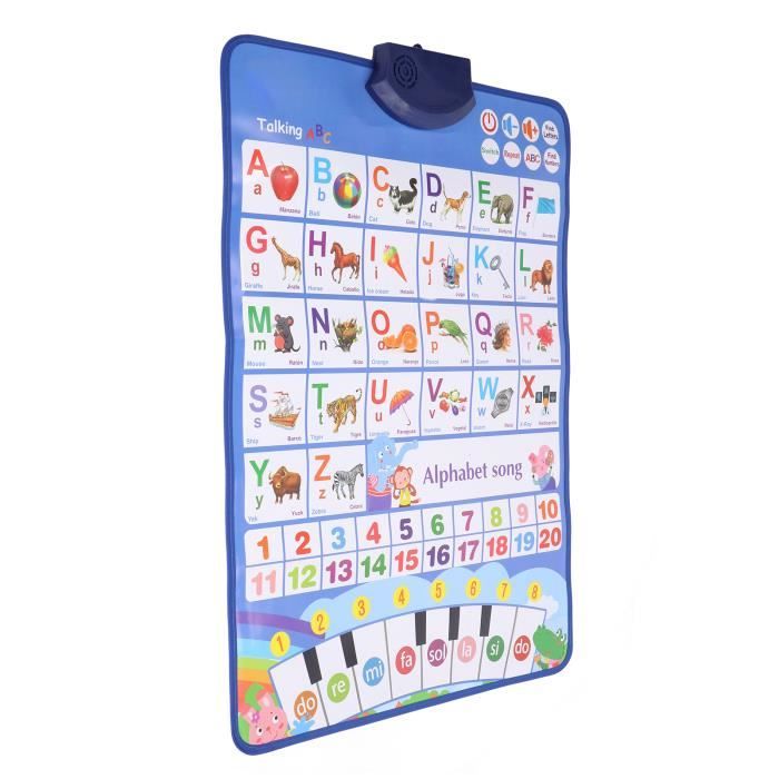 Tableau mural électronique interactif d'alphabet parlant Affiche de musique ABC pour tout-petit Tableau mural électronique interactif d'alphabet parlant Affiche de musique ABC pour tout-petit