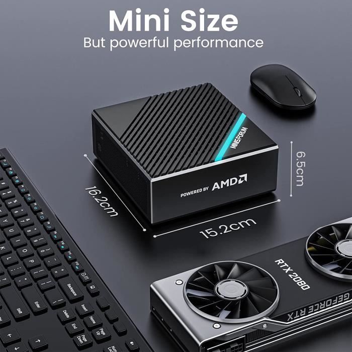 Mini PC B550 sans RAM ni SSD, AMD Ryzen 7 5700G 8 cœurs évolutif Ordinateur  de Bureau avec - Cdiscount Informatique
