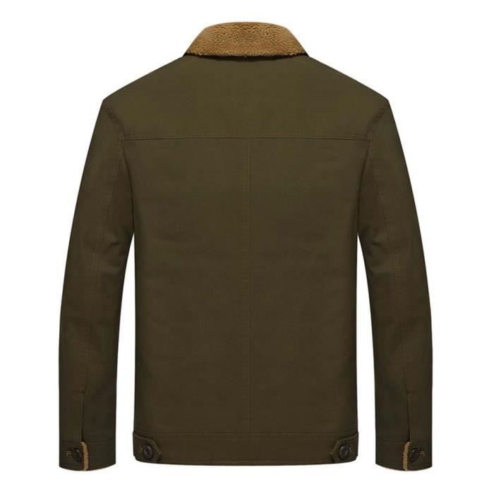 Veste homme militaire kaki 2025