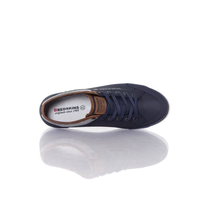 Baskets Redskins GALETI REDSKINS Homme Textile Lacets Bleu marine Bleu marine Cdiscount Chaussures