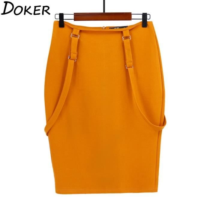 Jupe Crayon Mi longue 2020 Bureau d ete Femme Moulante Bretelles Taille Haute Mode Grande Taille Type Red Blanc Cdiscount Pret a Porter
