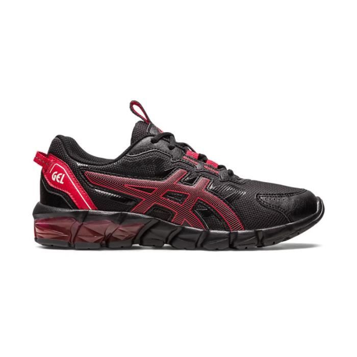 Basket Asics GEL QUANTUM 90 Junior Noir Rouge Tige en mesh et