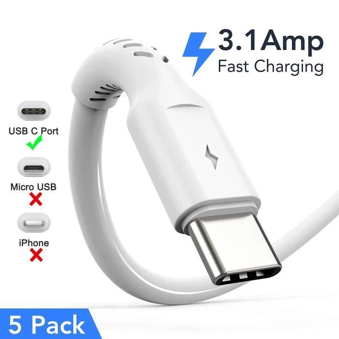 DeleyCON 0,5m Lightning 8 Pin USB Câble De Charge & Données Certifié MFI Et Compatible Avec