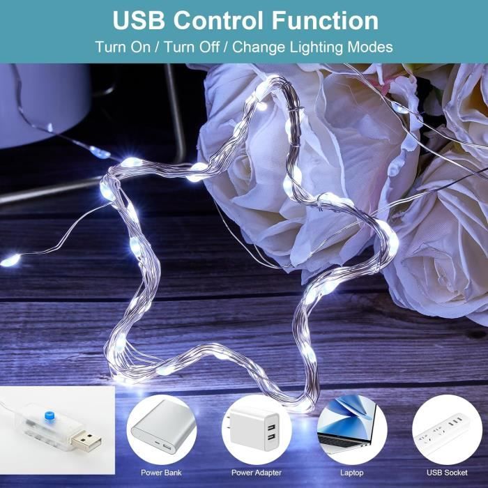 Guirlande lumineuse LED de noël, guirlande lumineuse de rideau LED suspendue, cloche de noël, ventouse ronde de 24cm, lumière chaude | Leroy Merlin
