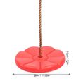 Escalade corde arbre balançoire intérieure extérieure disque suspendu siège jouer équipement enfants jouets (rouge) HB066-2