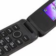 CHE Téléphone portable à clapet Téléphone à clapet 2G Dual SIM 1200mAh Téléphone à clapet telephonie Prise bleue de l'UE-2