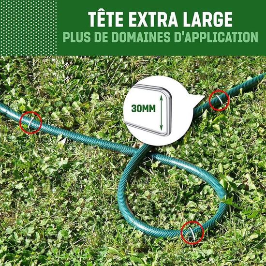 Piquet de clôture simple en t plastifié vert 1,75 - Cdiscount Jardin