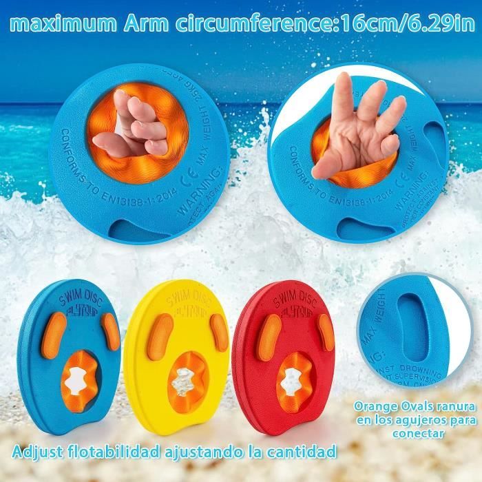6 Nouilles De Piscine En Mousse – Flotteurs Solides – 150 Cm X 6 Cm – 6 Couleurs – Pour Apprentissage Natation