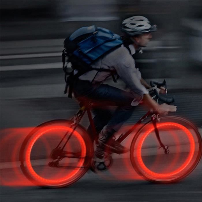 Lumières de Roue De vélo 20 LED Clignotant Rayons Lumières Décoration De Vélo Lumière Vélo D