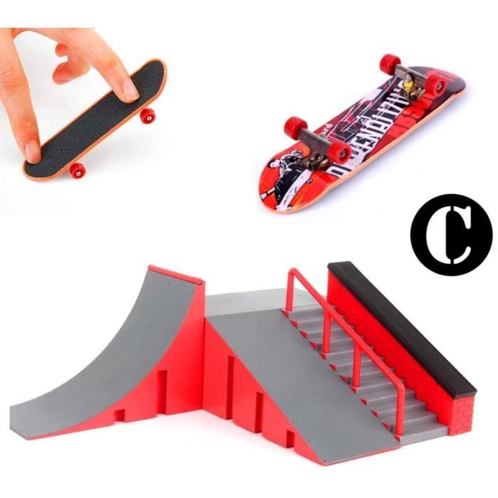 Beaupretty Rampes de Skatepark pour Fingerboard – Kit Mini Skate Park en Plastique pour Doigts – Coordination et Entraînement de Tricks pour Enfant et Adulte (Noir Beaupretty Rampes de Skatepark pour Fingerboard – Kit Mini Skate Park en Plastique pour Doigts – Coordination et Entraînement de Tricks pour Enfant et Adulte (Noir