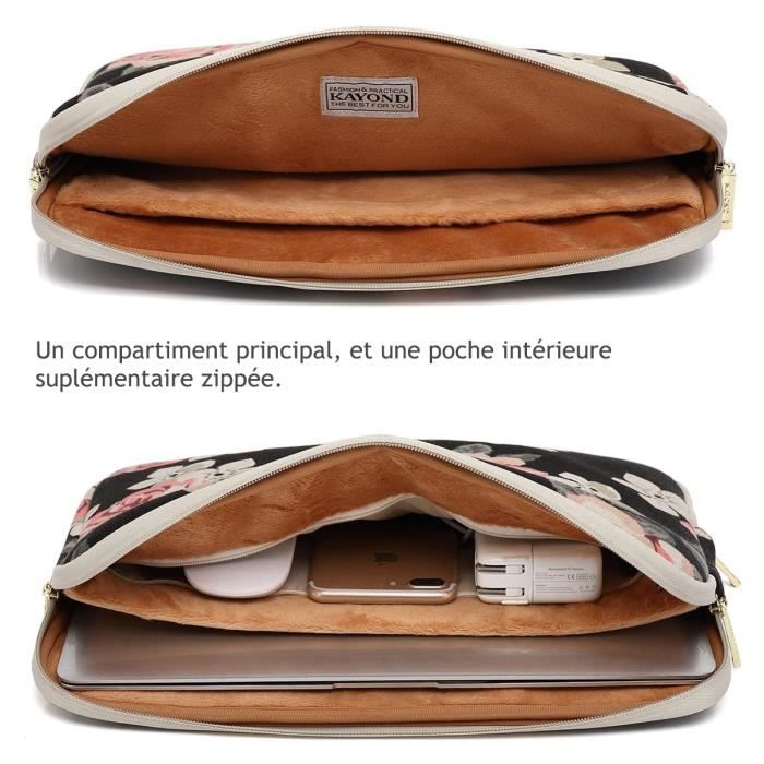 Sacoche Housse de Protection S Fleur 2 pour Dell XPS 13 9305 13 3 Pouces