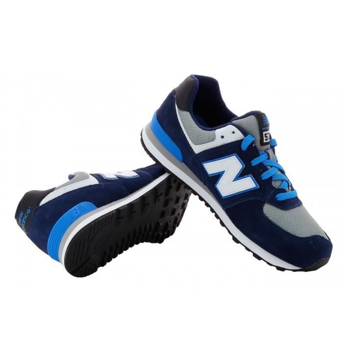 Basket New Balance KL574 Junior Gris Lacets Enfant Polyester Mixte Plat Gris Cdiscount Chaussures