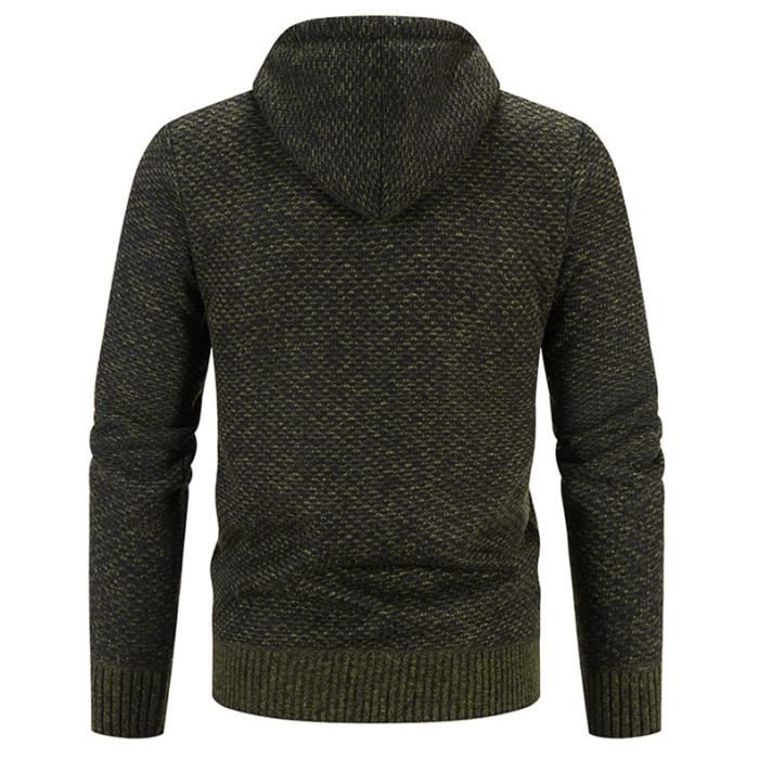 Gilet laine capuche homme 2025