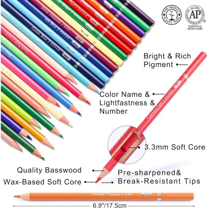 Bluey Crayon de Couleurs Enfant Coffret 72 Crayons de Couleur pour