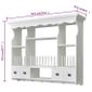 blanc avec 5 crochets porte-manteau mural Armoire Pointeur