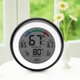 Compteur de température Hygromètre numérique intérieur thermomètre LCD affichage humidité température mètre noir-3