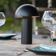 Lampe de table sans fil - LUMISKY - TOD BLACK - H28 cm - Tête orientable - LED blanc chaud-3