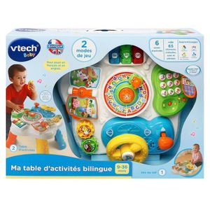 TABLE JOUET D'ACTIVITÉ VTECH Ma Table D'Activités Bilingue (Multicolore)