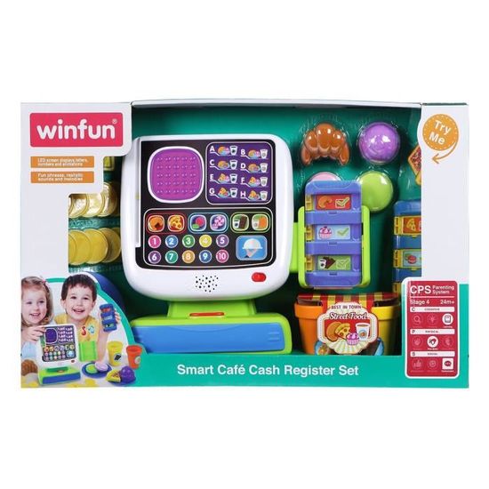 Winfun Set De Caisse Enregistreuse Factice Avec Accessoires Effets Sonores Cdiscount Jeux Jouets