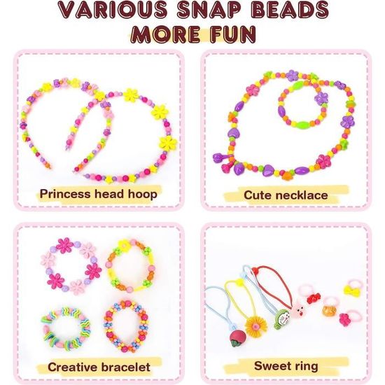 Pclapora À Propos 200 Perles Pour Bracelet Acrylique, Perle