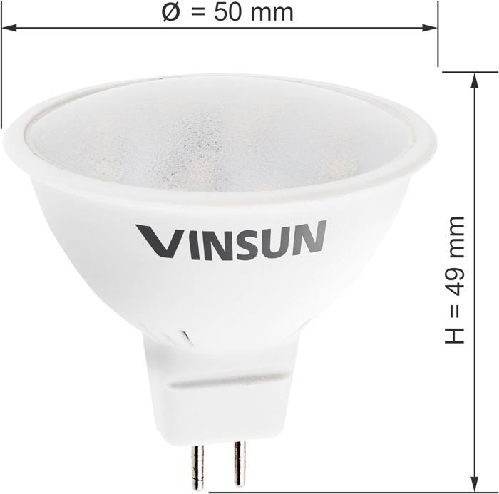 Lot De 10 Ampoules LED MR16 5W 12V 110° | Blanc Froid | Marque Optonica