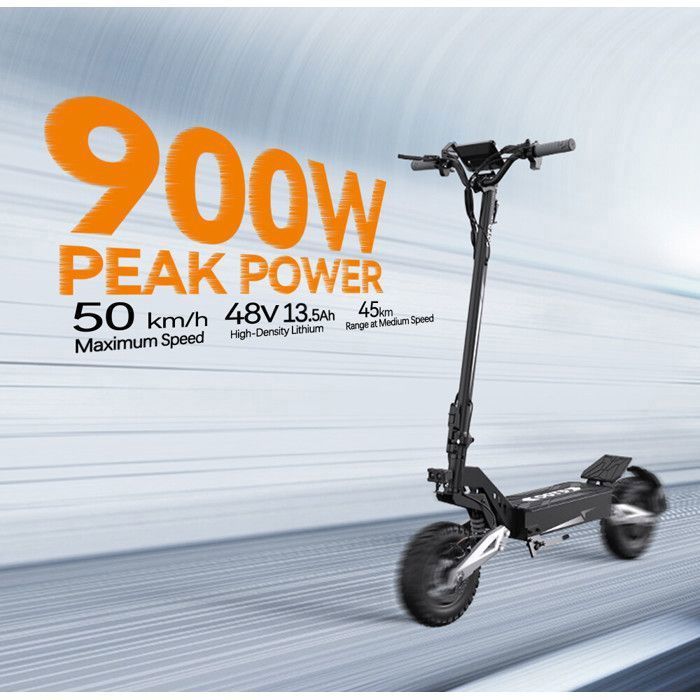 Scooter électrique Pliable – Moteur 500W, Autonomie 38 Km, Vitesse 25 Km/h, Pneus 8.5/10", Charge 120 Kg