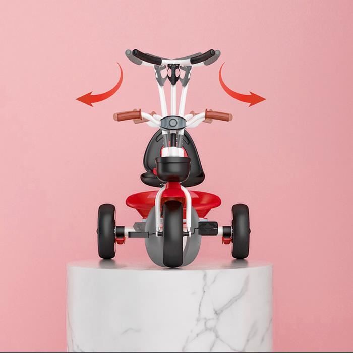 2 en 1 Tricycle evolutif enfant Vélo bébé 3 Roues avec Pédale Poussette  Evolutif Pour Enfants Rouge&Blanc - Cdiscount Sport