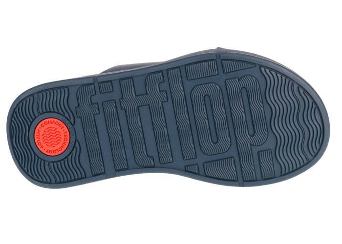 Sandales Femme FITFLOP FW5 Cuir Compens Marine Marine