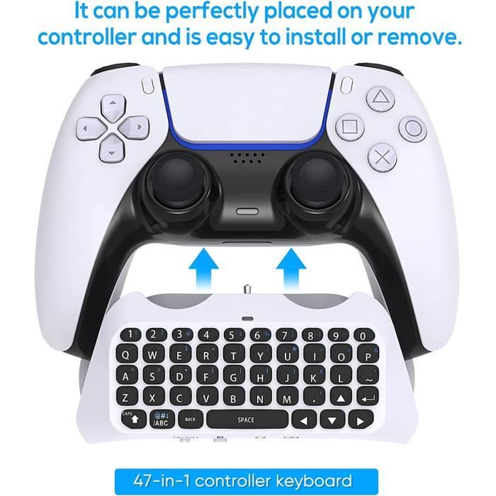 Blanc - Manette PS5 sans fil, clavier vocal Bluetooth, haut-parleur  intégré, compatible avec PlayStation 5, a - Cdiscount Informatique