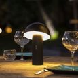 Lampe de table sans fil - LUMISKY - TOD BLACK - H28 cm - Tête orientable - LED blanc chaud-4