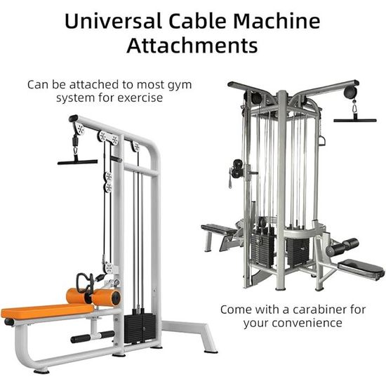 Poignée de traction latérale, accessoires de Fitness, poignée d'aviron, barre en T, poulie de barre Poignée de traction latérale, accessoires de Fitness, poignée d'aviron, barre en T, poulie de barre