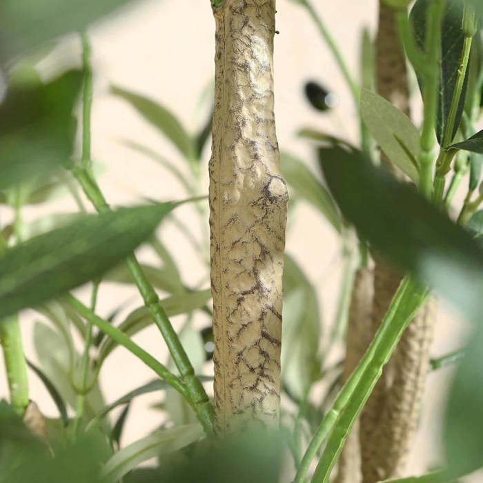 TYSM-CC Artificial Olive Tree 180 Cm In Pot UV Resistant - Realistic Green Plant For Indoor/Outdoor, Home Decoration, Balcony, Garden, Living Room, Office, Hotel – High Quality Maintenance Free