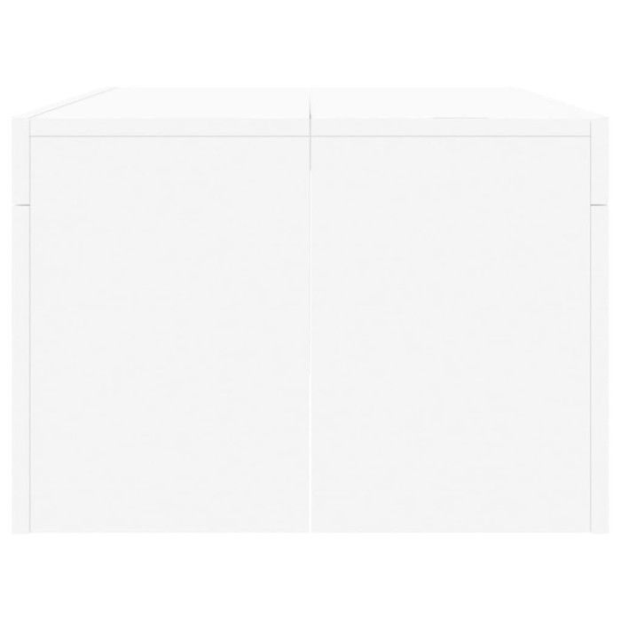vidaXL Table basse Blanc brillant 79x49x41 cm Bois d'ingénierie vidaXL Table basse Blanc brillant 79x49x41 cm Bois d'ingénierie