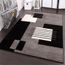 Tapis De Créateur Style Carreaux En Gris Noir Blanc 70x250