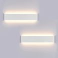 APPLIQUE DINTERIEUR Yafido 2x Applique Murale Interieur LED 40CM Lampe Murale 14W Blanc Chaud 3000K Luminaire Mural Moderne pour594-0