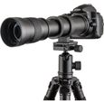 Téléobjectif Zoom Fotga 420-800mm f-8.3-16 avec Adaptateur T2 pour Nikon D7200 D7100 D7000 D5500 D5300 D52-0