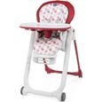 Chaise haute Polly Progres5 4r Red-0