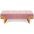 Banquette Istanbul Velours Rose Pieds Or-0