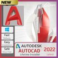 Autodesk AutoCAD 2022 - Valable à VIE -  WINDOWS A télécharger-0