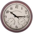 Esschert Design Horloge de station avec thermo-hygromètre 30,5cm TF008-0