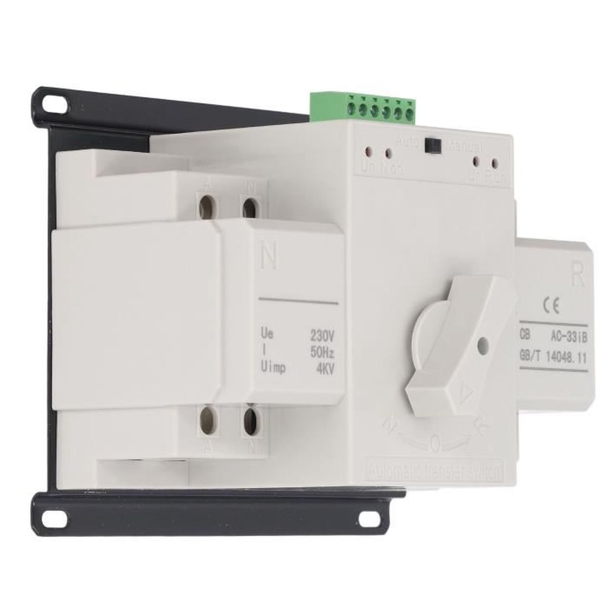 Commutateur De Transfert Automatique 2P 80A AC230V – Pour Basculement Entre Alimentation Normale Et Secours, Usage Industriel