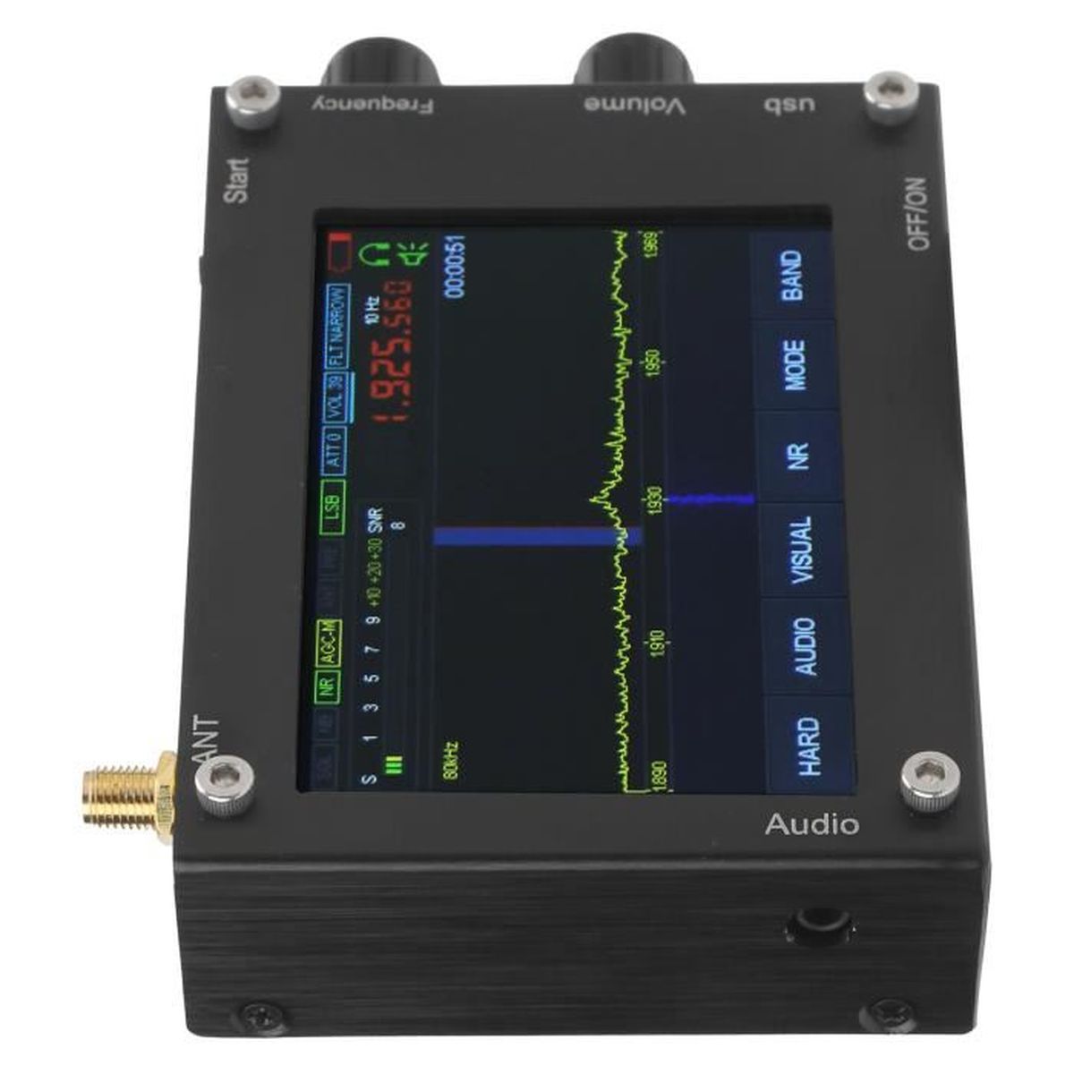 Cikonielf Récepteur radio portable Récepteur radio pleine bande Récepteur à ondes courtes FM AM
