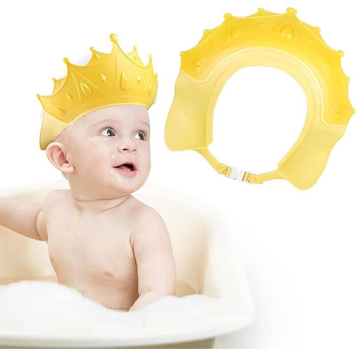 Bonnet de douche réglable pour bébé, doux, chapeau de lavage des cheveux  pour enfants, protection des