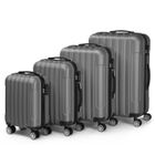 ALIGHTUP - Set de 4 Valise trolley portable 4 en 1 en ABS - 45cm/56cm/66cm/76cm - Gris