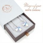 Boucles d'oreilles Femme en Cristal Autrichien baignées dans l'Or. Joli écrin offert. Cadeau Noël, fêtes. 2SPLENDID®