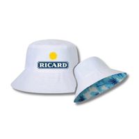 Chapeau, casquette, bob Ricard réversible blanc - Rick Boutick
