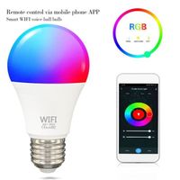 Ampoule intelligente WiFi, lumière musicale à couleur changeante, pour Alexa et Google Assistant Home Apple IFTTT